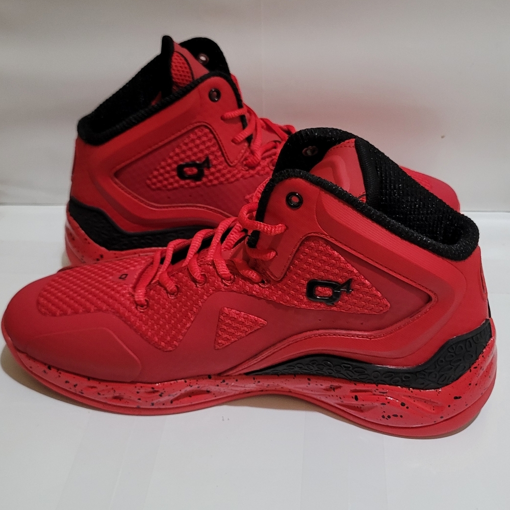 Q4 Basketball Racing Red Sneaker Shoes - Picture 5 of 9